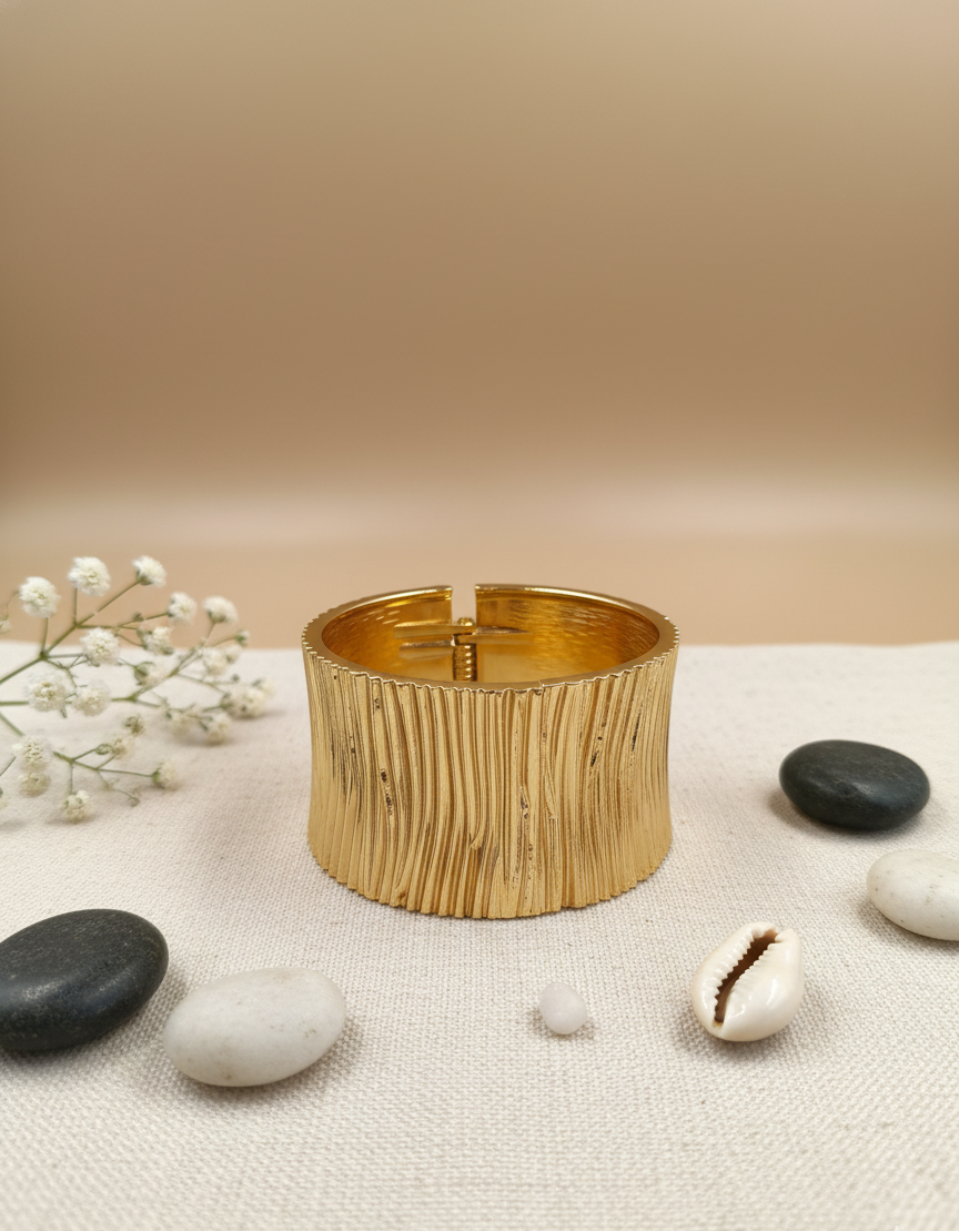 Gilded Groove Cuff