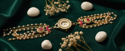 Emerald & Pearl Grandeur Watch Bracelet