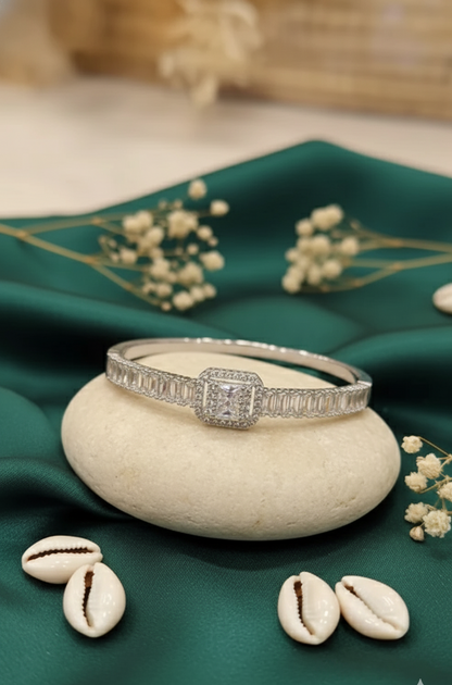 Radiant Embrace Diamond Cuff Bracelet