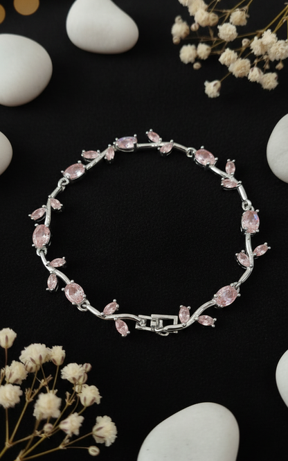 Silver-Toned Tulip Bracelet