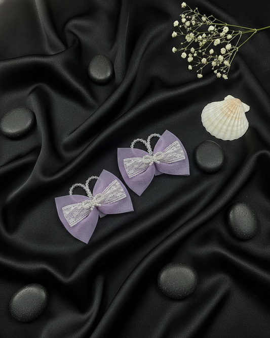 Luminous Mesh Hair Bows