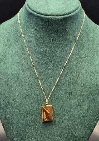 "Secret Message" Envelope Locket Necklace
