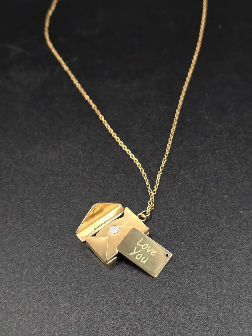 "Secret Message" Envelope Locket Necklace