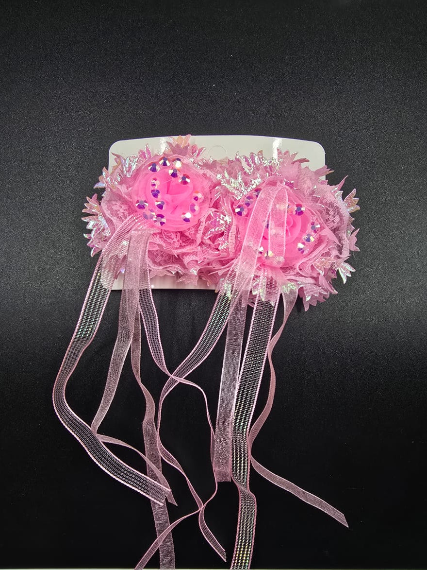 "Whimsical Snowdrop" Hair Clip (Pair)