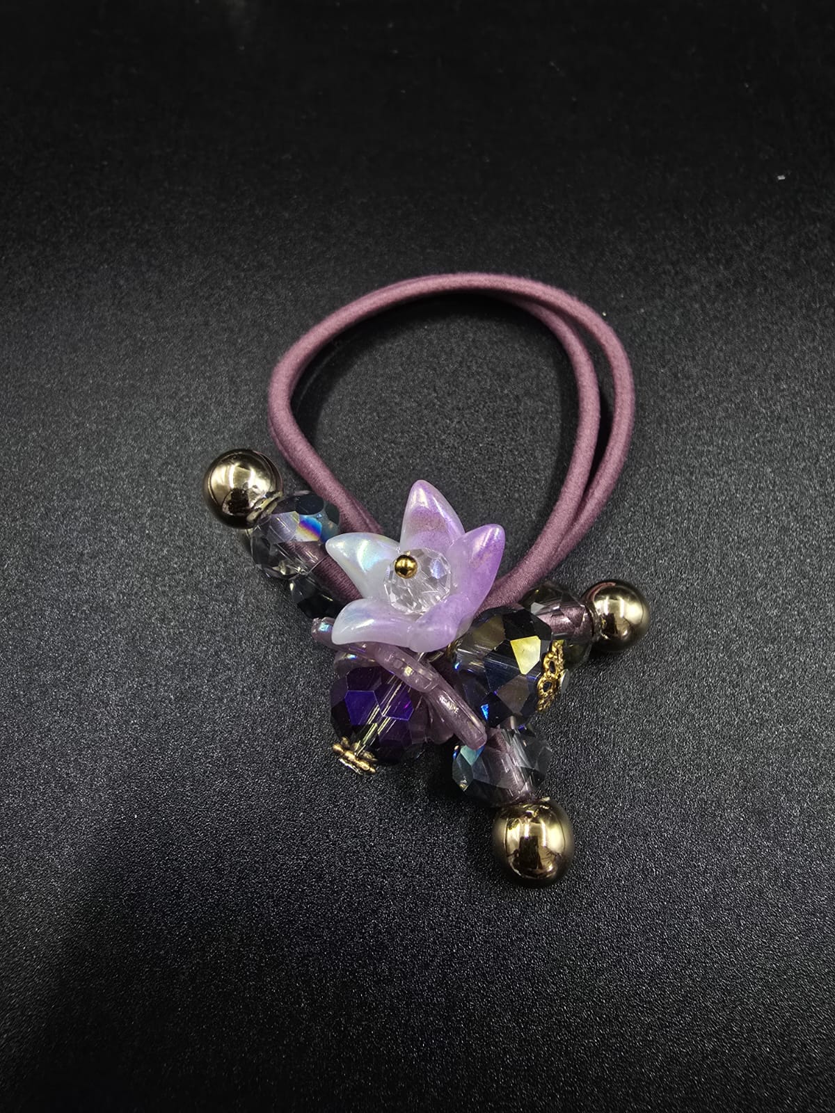 Azure Bloom Hair Tie