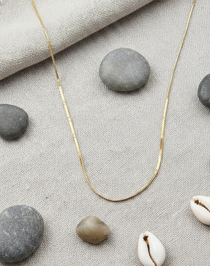 Classic Gold-Tone Flat Chain